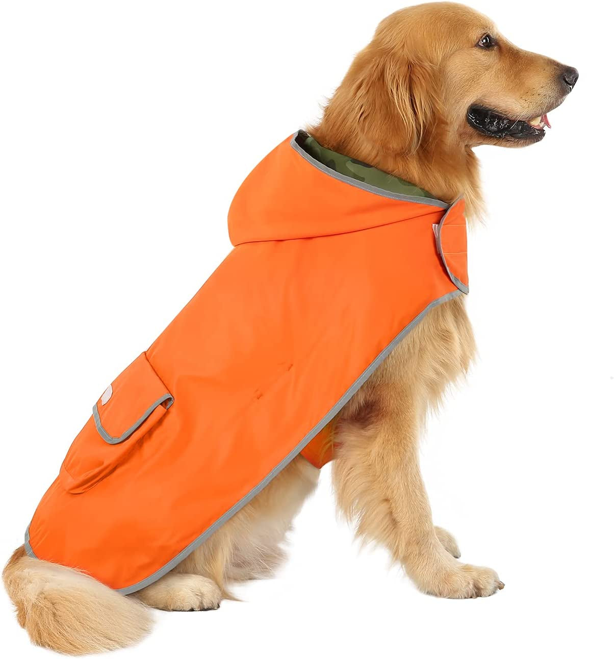 Hooded Dog Raincoat – Waterproof Poncho Jacket for Small & Medium Dogs