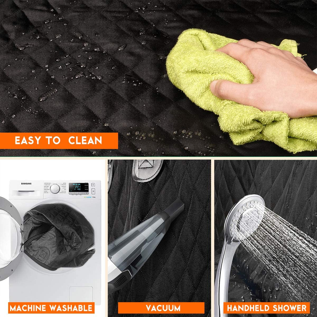 Waterproof Dog Car Seat Cover – Non-Slip Back Seat Protector for Dogs