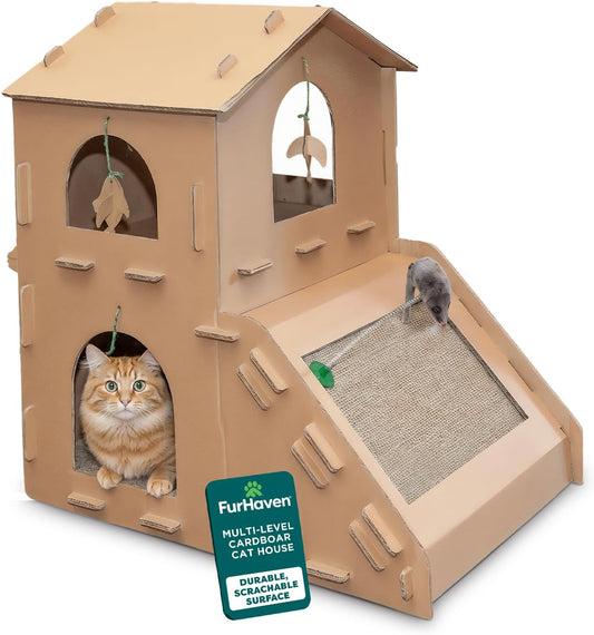 Interactive Cat Scratcher with Catnip & Balls – 2-in-1 Scratching Pad + Toy for Indoor Cats