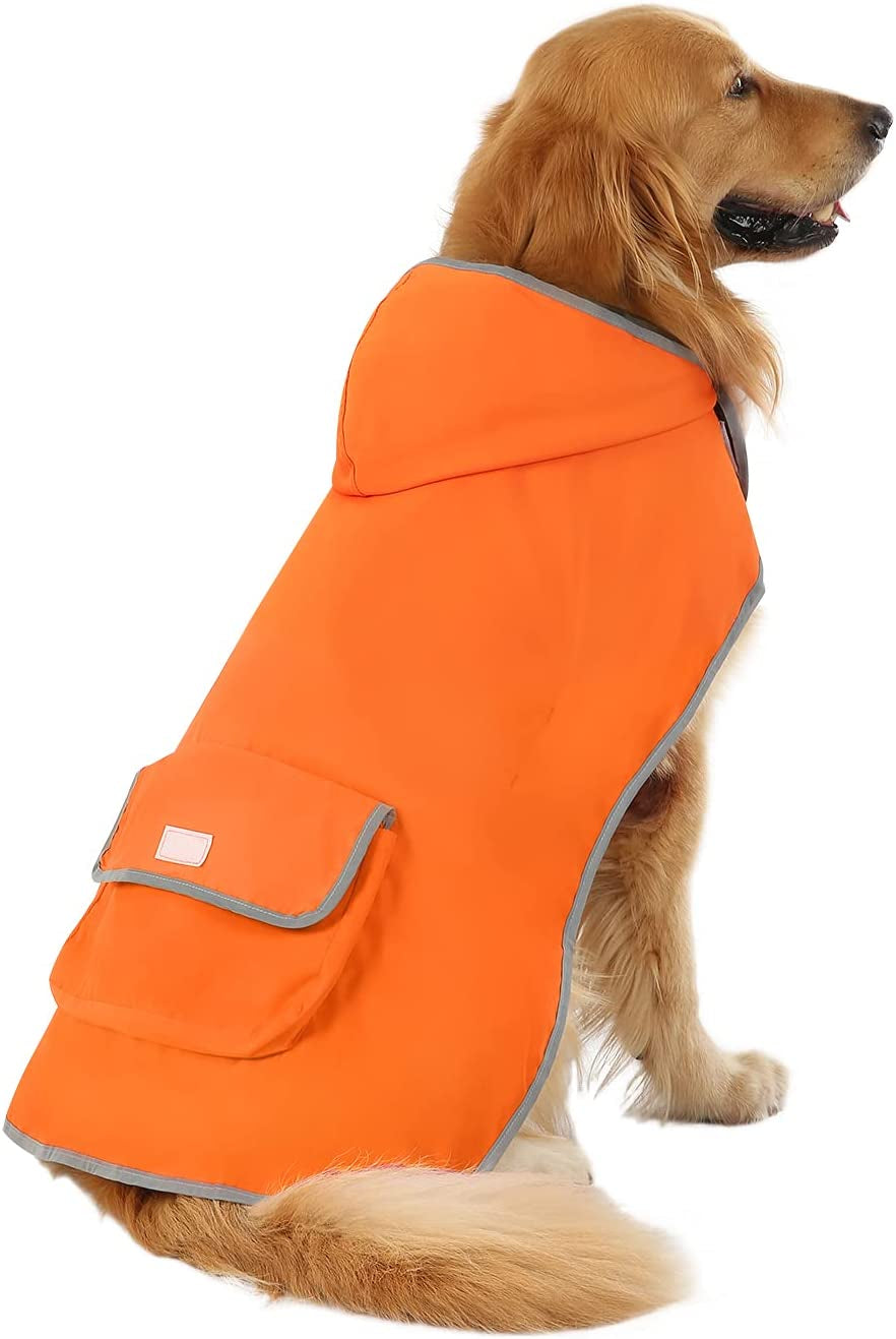 Hooded Dog Raincoat – Waterproof Poncho Jacket for Small & Medium Dogs